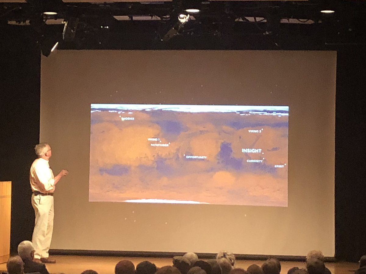 ulalaunch's tweet image. Steve Lee from @DenverMuseumNS shows a map of successful Mars landings. These — and all US-led missions to Mars — have launched on ULA or heritage rockets. Looking forward to @NASAInSight claiming it’s spot #MarsLanding #GoInSight #AtlasV