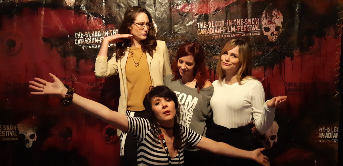 My ladies at Blood In The Snow last night, repin Allie and Lara!! So proud of everyone ❤🤗😎