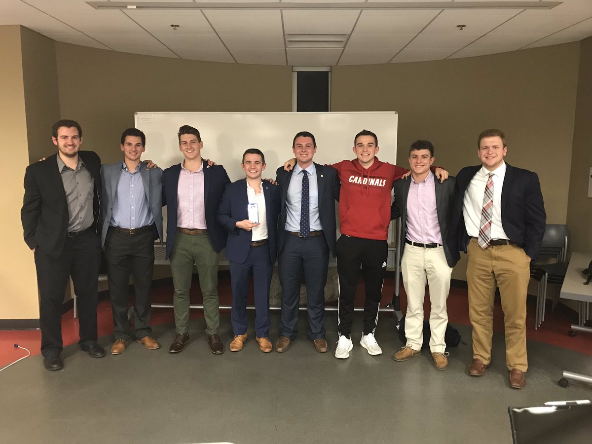 SigEpUofL's tweet photo. Congrats to the newly elected EC for 2019, here’s to a good year! https://t.co/V5SbilEWp2