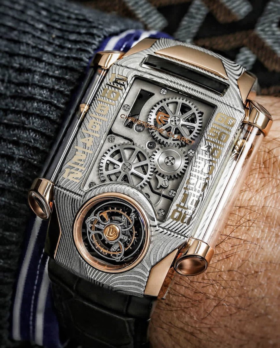 Claret_Time's tweet photo. 26.6 x 46.4 x 11.94 mm: dimensions of the #XTREM1 

The curvex shape (case and main plate) makes the Extreme #complication fall in love with the wrist : https://t.co/40qlg6IItS