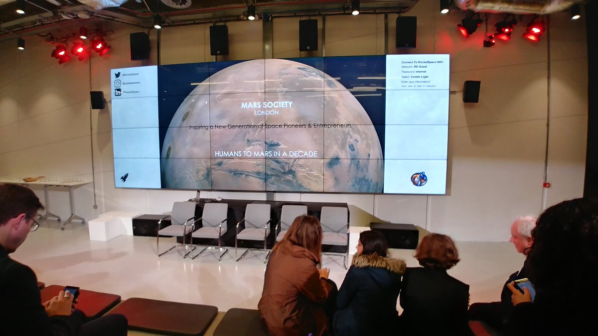 It's great to be at the inaugural event of <a href="/MarsSocietyLon/">Mars Society London</a> to watch the <a href="/NASAInSight/">NASA InSight</a> landing! #MarsLanding