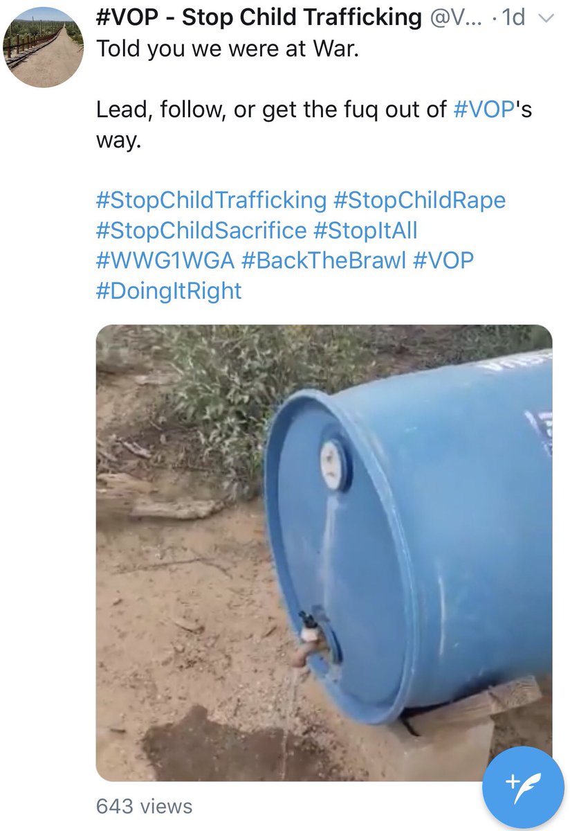VOPwatch's tweet photo. #VOP are draining humanitarian water tanks along the US-Mexico border #operationbackyardbrawl #backthebrawl #veteransonpatrol #vopreal #lewisarthur @HumaneBordersAZ https://t.co/t2eb6fI0DF