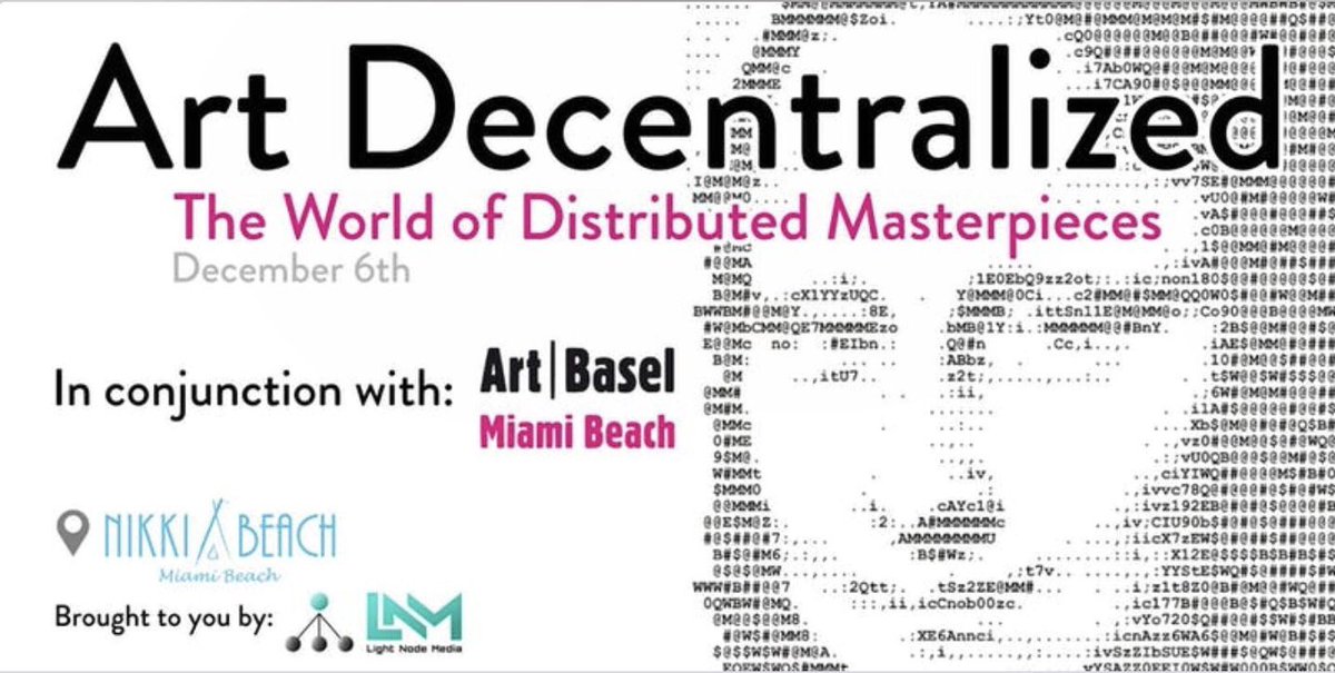 SuperRare's tweet photo. Excited for Art Decentralized next week in Miami. If you’re coming make sure to say hi after our panel! https://t.co/Dkty71QN3i