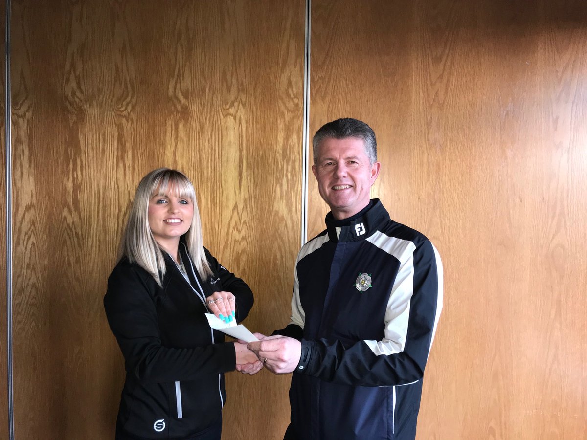 Delighted to present ⁦@GolfFoundation⁩ Stacey Mitchell with a grant to assist in the delivery of Golf Sixes initiative across Yorkshire #InvestingForTheFuture
