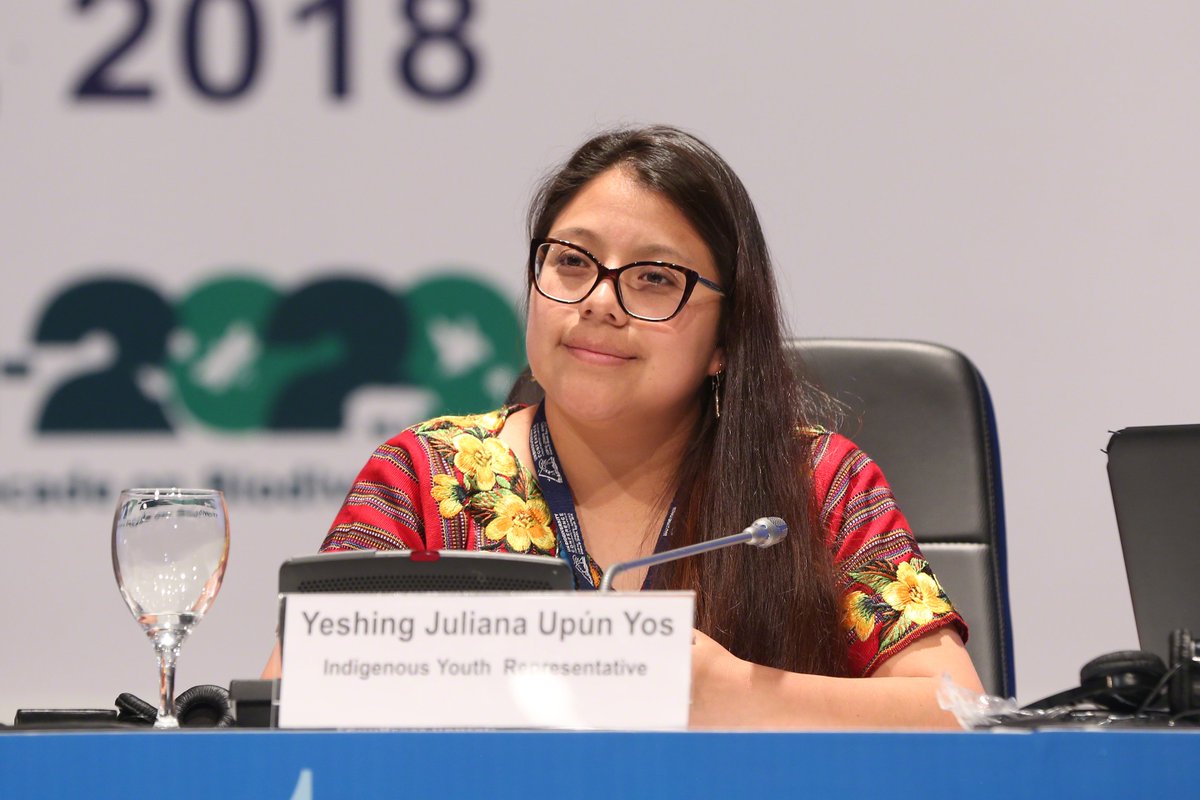 Nuestra hermana Juliana Upun de Guatemala representando la Red de Mujeres Indígena sobre Biodiversidad #RMIB en el Segmento de Alto Nivel de la Conferencia de Diversidad Biológica #COP14 #UNConference2018  #MujeresIndígenas #CBD #MujeresIndígenasYBiodiversidad #EgyptCOP14 #Egipto