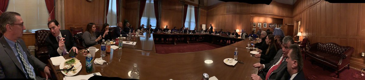 Brad Hoylman-Sigal 🌈🥯 (@bradhoylman) on Twitter photo We’re gonna need a bigger boat, or at least conference room!
39-member strong <a href="/NYSenDems/">NYS Senate Democrats</a> gathering now to elect <a href="/AndreaSCousins/">Sen. Stewart-Cousins</a> as the first woman to lead a legislative chamber in Albany We’re gonna need a bigger boat, or at least conference room!
39-member strong <a href="/NYSenDems/">NYS Senate Democrats</a> gathering now to elect <a href="/AndreaSCousins/">Sen. Stewart-Cousins</a> as the first woman to lead a legislative chamber in Albany