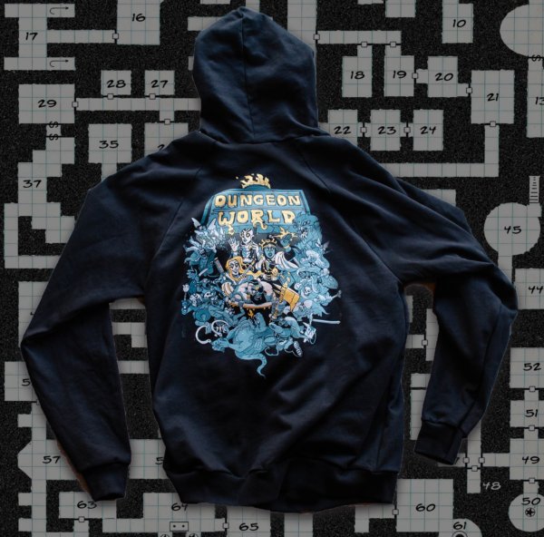 Just LOOK at this Dungeon World design from the mind of Kill 6 Billion Demons artist, <a href="/Orbitaldropkick/">Tom Bloom</a> 
<a href="/Dungeon_World/">𝔇𝔲𝔫𝔤𝔢𝔬𝔫 𝔚𝔬𝔯𝔩𝔡</a> shirts are live, y'all.
buff.ly/2DXmttR