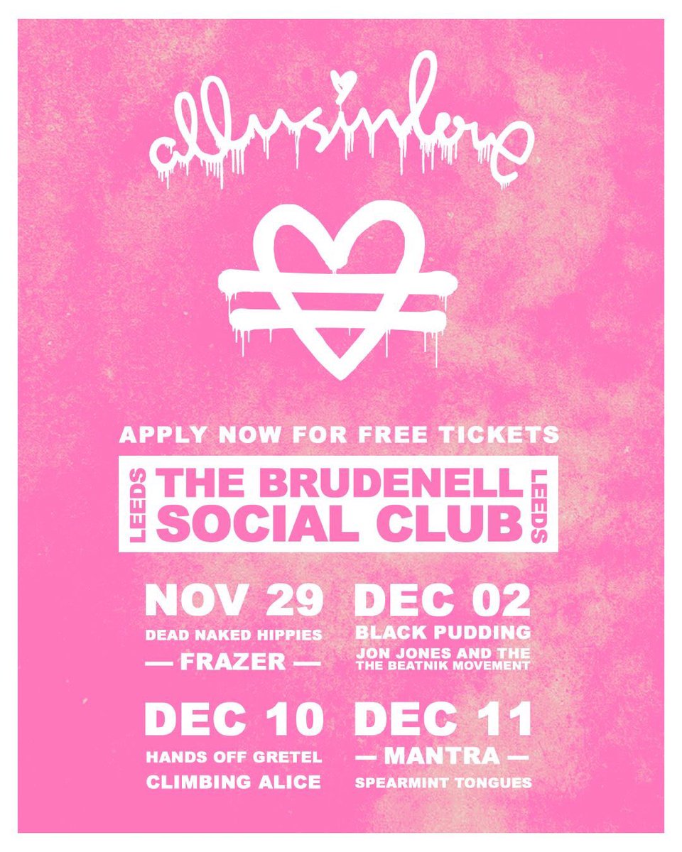 Frazer_UK's tweet photo. ~FREE GIG~

Very pleased to announce that we’re playing Brudenell Social Club with @allusinlove on November 29th! 

Get your free tickets below! 

https://t.co/IN6PpBGgJ4 https://t.co/D9KnB3SMT2