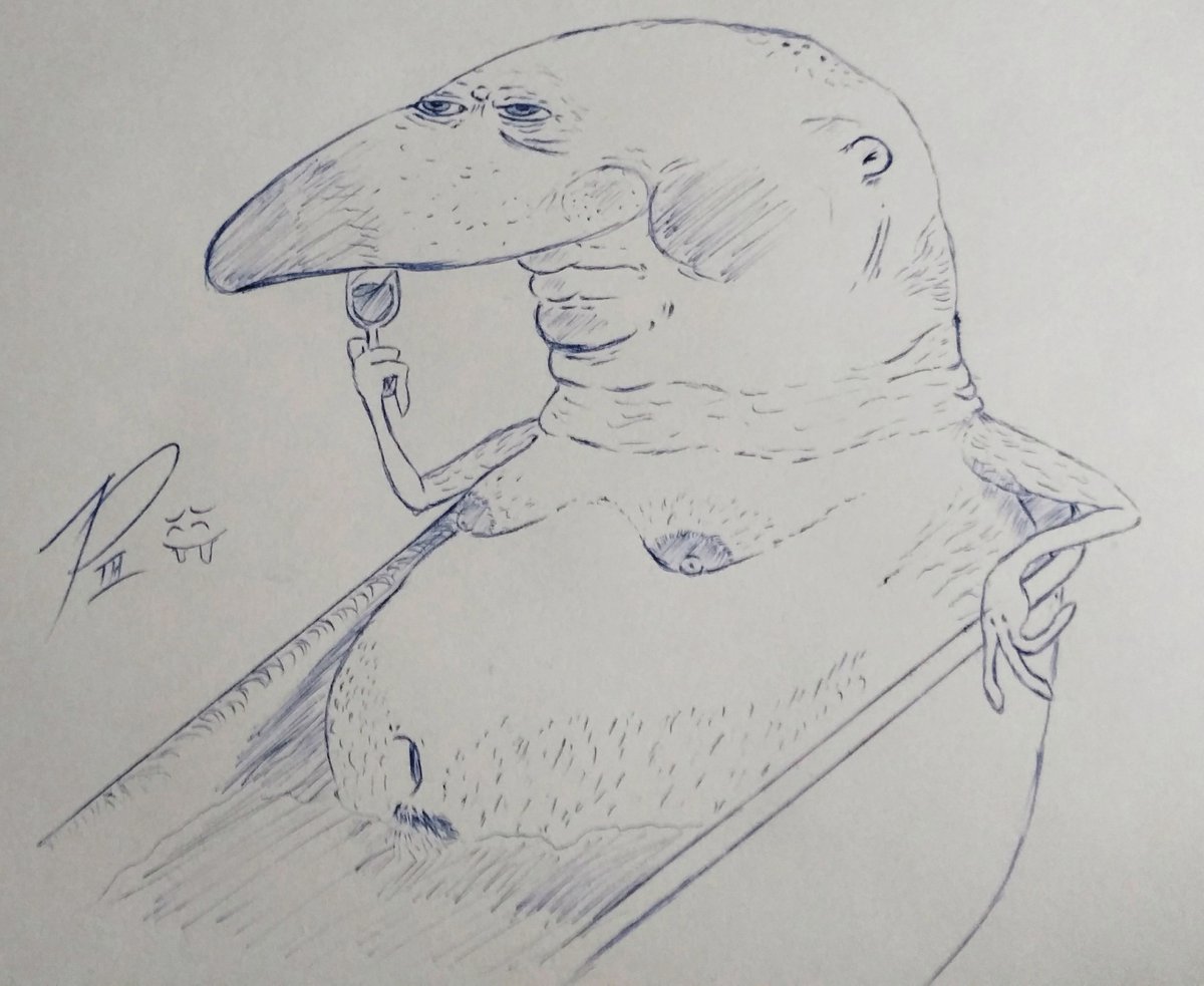ProGentShow's tweet photo. Anticipation for Gremblo pin has caused a desire to draw the handsome lad. @psychicpebble #gremblo https://t.co/MfEF2muZ2U