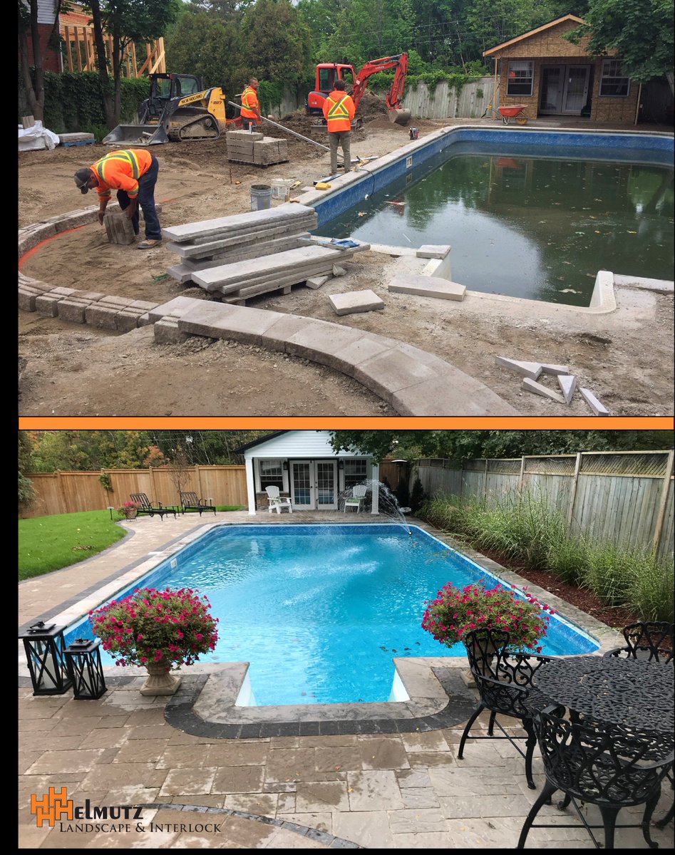 helmutzlndscape's tweet photo. Absolutely LOVE seeing such beautiful transformations like this! Before &amp; after pictures of a job we completed in Waterloo👌 https://t.co/OYaSQaLwMZ