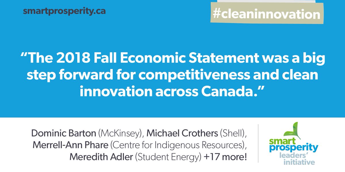 smartprosperity's tweet image. “We support the measures in the Fall Economic Statement; they will strengthen competitiveness, grow investment, generate jobs and reduce emissions. These changes are good for Canada.” &amp;gt;&amp;gt; smartprosperity.ca/activities/bus… #cleaninnovation #cdnpoli