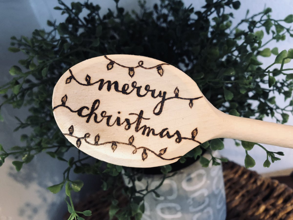 mary____ellen's tweet photo. Since becoming a #SAHM, I’ve been itching to create again. So here’s to a new hobby! I’ll be woodburning some unique, personalized gifts &amp; stocking stuffers this year! DM me if you’re interested 📩🎁🌲 https://t.co/N90X5JocyM