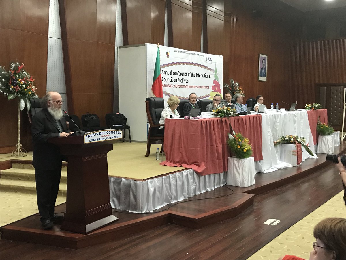ICArchiv's tweet photo. 2018 Fellows of ICA / Amis de l’ICA 2018 / Fellows de ICA para 2018: Gérard Ermisse, Carol Couture,  Jonathan Rhys-Lewis (photo).
Congratulations! Félicitations! ¡Felicidades!
#ICAYaounde2018 https://t.co/aNGBraZmaX