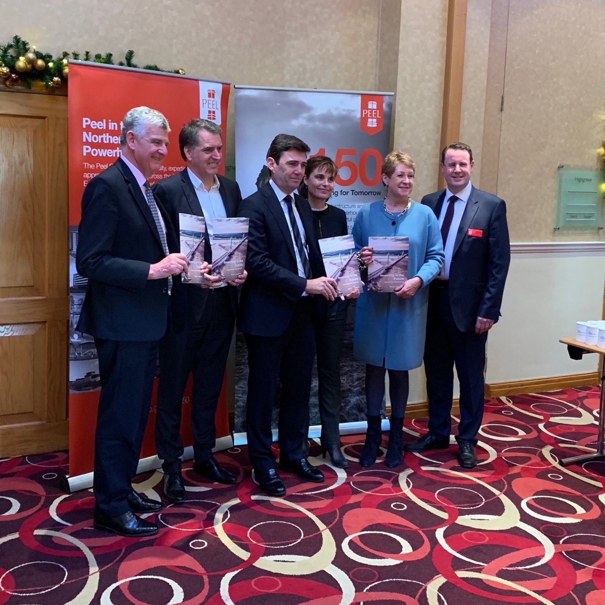 IainMTaylor's tweet photo. Great to be at the launch of @metrodynamics report #Investinginthefuture - time for the North to get a fair share on Infrastructure spending ⁦@thepeelgroup⁩ https://t.co/1PnAKkgFWl