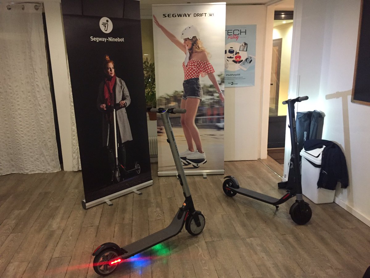LifeandStyle_fr's tweet photo. #TechParty02E - Les trottinettes #Segway-#Ninebot qui montent à 25km/h pour 40km d’autonomie avec une batterie supplémentaire https://t.co/c1FYiHM6JQ