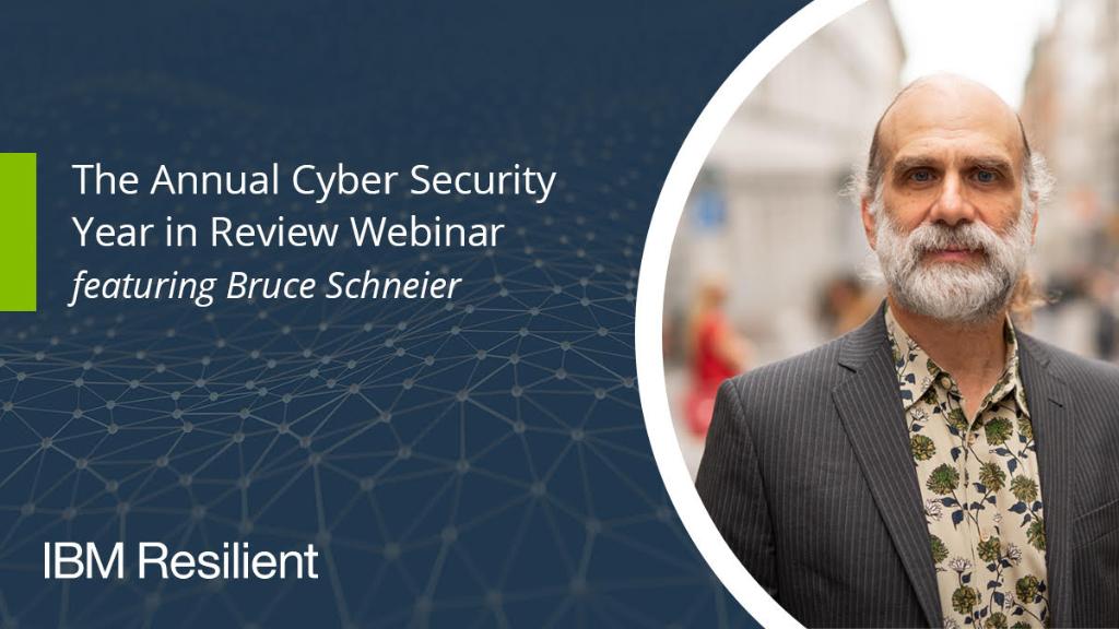 It's that time! Join Bruce Schneier and our panel of #cybersecurity experts on Dec. 6 as they discuss the top cyber security stories of 2018 and predictions for the year ahead. Register now: ibm.co/2DCo0EO