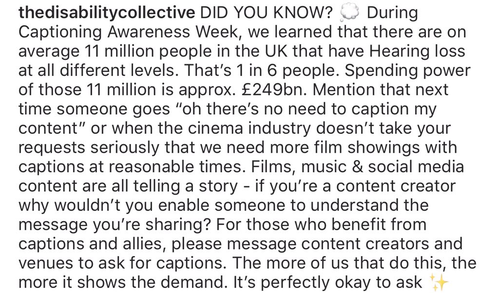 TheDisabilityC's tweet image. Why are we asking you to caption your content? #captionyourcontent #captions #deaf #hardofhearing #accessibility #disability #enable #disabilityadvocate #inclusive