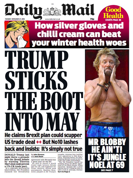 DailyMailUK's tweet photo. Tuesday’s @DailyMailUK #MailFrontPages https://t.co/KVbugW6DMt