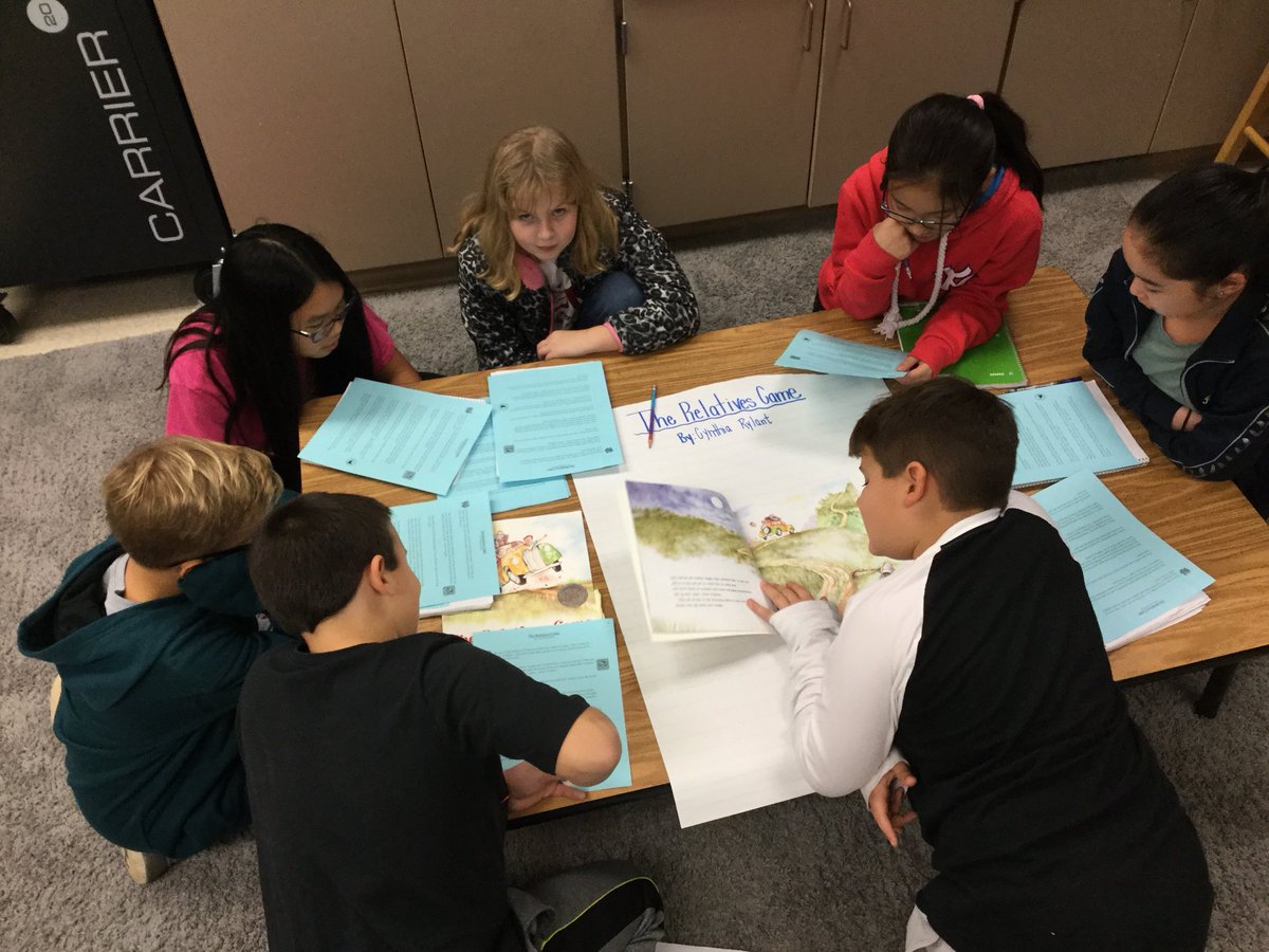 CBsziska's tweet photo. Writers in room 215 are examining mentor text to see how published authors weave narrative look-fors into their writing. @CBBridgeValley @DaileySuzanne #olwmoon #therelativescame #rollercoster https://t.co/RvFqtiSPwq