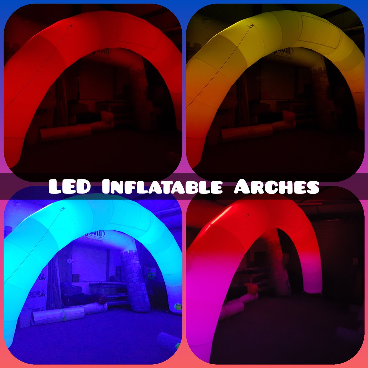 LED #inflatable #arches Perfect for Night time Events, Walkways, midnight walks or Night Runs.