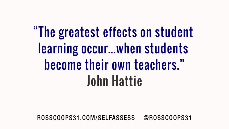 4 Keys to Student Self-Assessment - via <a href="/RossCoops31/">Ross Cooper</a> buff.ly/2TPXHAy