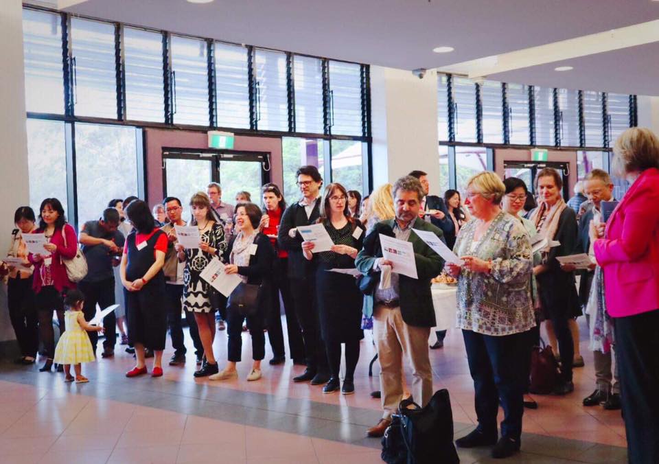 alicechik's tweet photo. Grateful to have Prof @josephlobianco launching 'Multilingual Sydney' #ALAA2018 @RoutledgeLing https://t.co/6Mu4EG0tLy