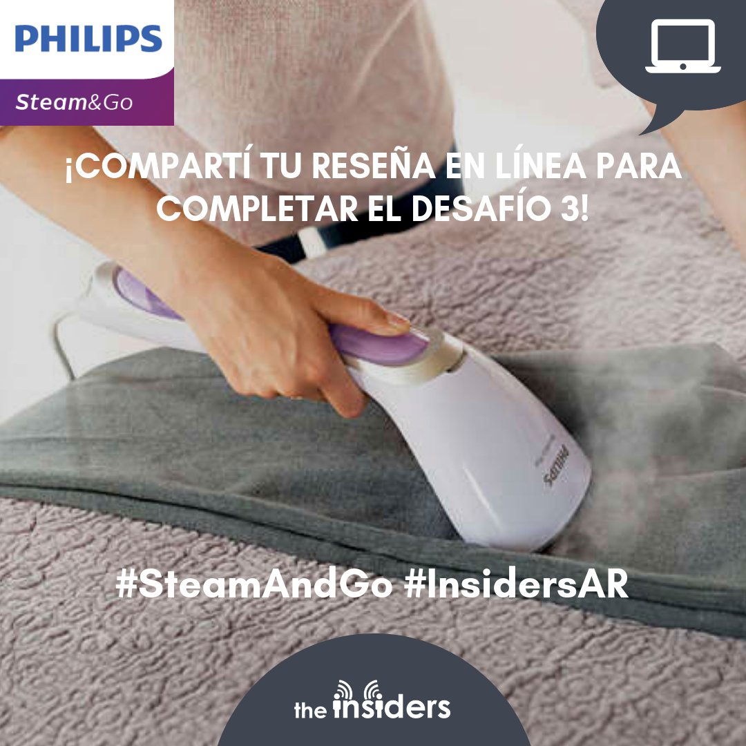 TheInsidersAR's tweet photo. ¡A Philips le va a encantar conocer tu opinión!

Ingresá a https://t.co/0jH8T6yxSP y hacé clic en "Escribir Reseña".

¡Valorá el producto con las estrellas que querás! 
#SteamAndGo!
#InsidersAR https://t.co/N04dzKvcJh