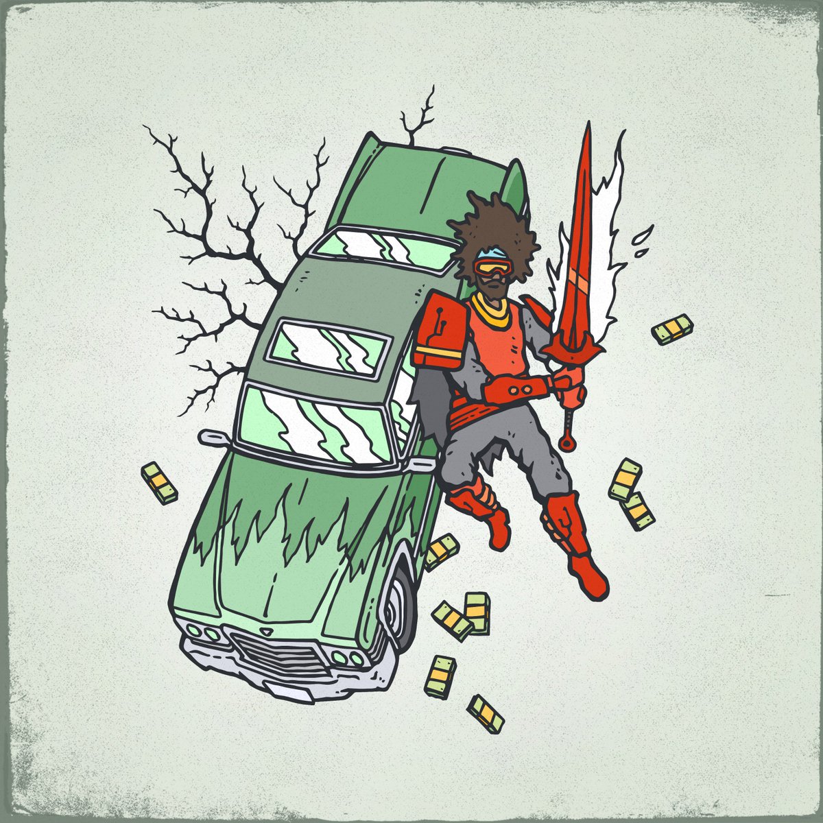 averyishungry's tweet photo. @EarthGang Usually posting art to the gram but wanted to throw this one out here as well. #mirrorland #deeplyrooted #justanotherday #inthesefilthysweetatlantastreets https://t.co/ru37qboZRO