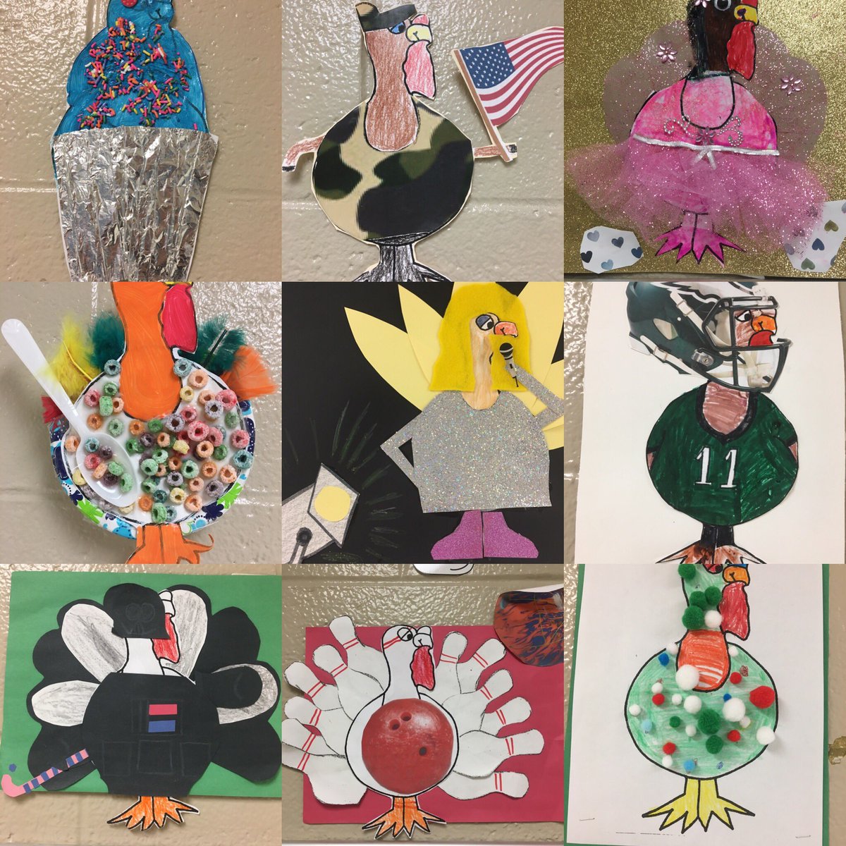 MrsWood103's tweet image. Great news! Our turkeys made it through another #Thanksgiving! Thank you to all the families for creating these fantastic disguises. #familyproject #PennDelcoProud 🦃
