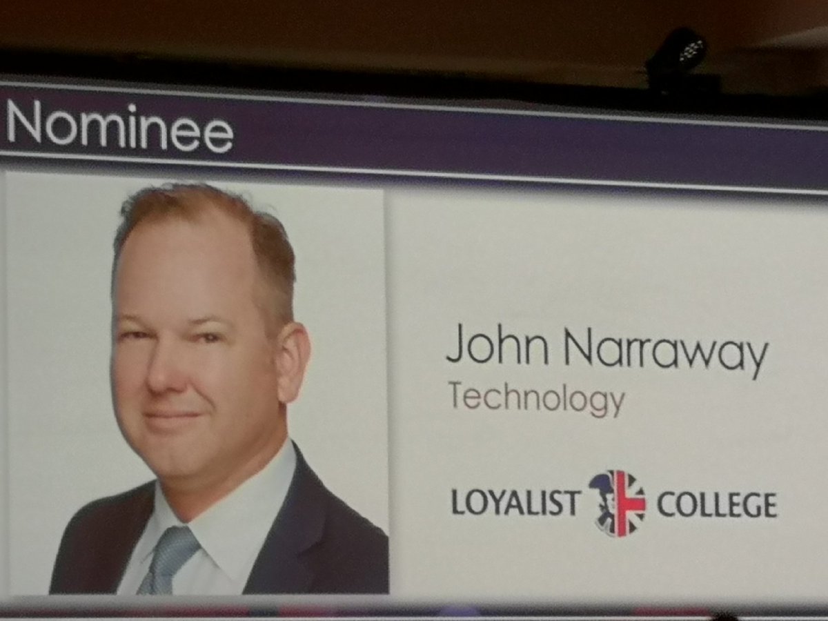 loyalistgrads's tweet photo. #PA2018 @loyalistgrads @LoyalistCollege Technology nominee. So proud of all our amazing grads #youregoingplaces https://t.co/9LmVc6vHPh
