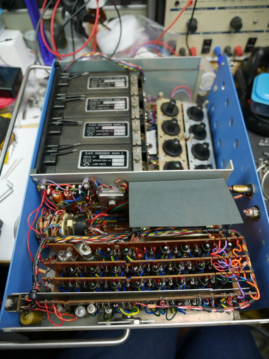 anachrocomputer's tweet image. The Venner TSA3334 frequency meter has a new mains lead, some years after I was given the instrument (just before it went into a skip). It sort-of works now. Capacitor date code 1963 #makevember