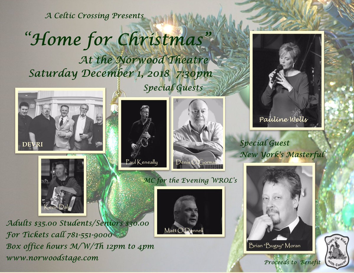 Help welcome in the Christmas season this Saturday 12/1 @ the Norwood Theater. All to support a great charity <a href="/CopsForKids1/">CopsForKidsWCancer</a> with Cancer. @Pauline06159492 <a href="/DevriBoston/">DEVRI</a> . Tickets norwoodstage.com