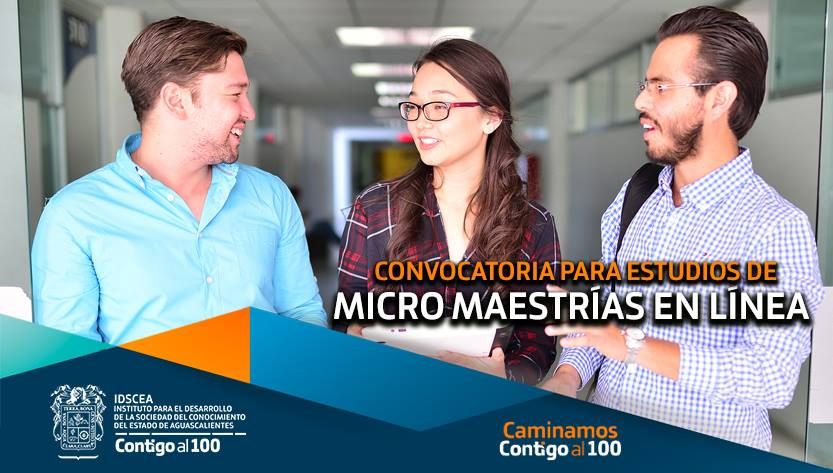 DEFAA_UAA's tweet photo. Gobierno del Estado de Aguascalientes le invita a estudiar un posgrado. Participe en la convocatoria del #IDSCEA: Micro maestrías en línea. Incripciones hasta el 20 de diciembre. Consulte toda la información en👉https://t.co/OXw6d6ggM2
#CaminamosContigoAl100 https://t.co/WJXjNxCgWr