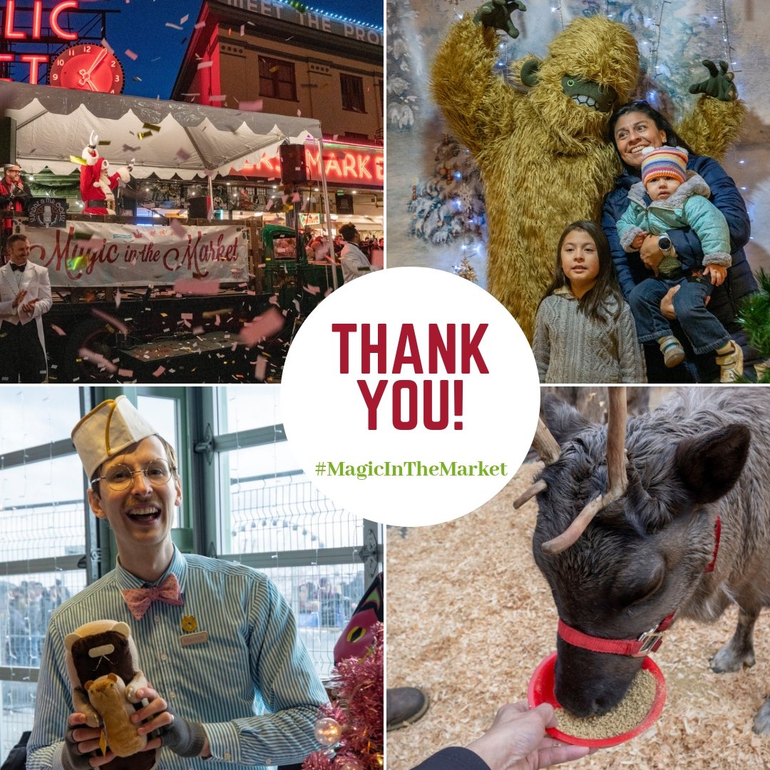 pike_place's tweet photo. Thank you for making the 23rd Annual #MagicInTheMarket amazing! β€οΈ What was your favorite part? https://t.co/Y3osR4nLP0