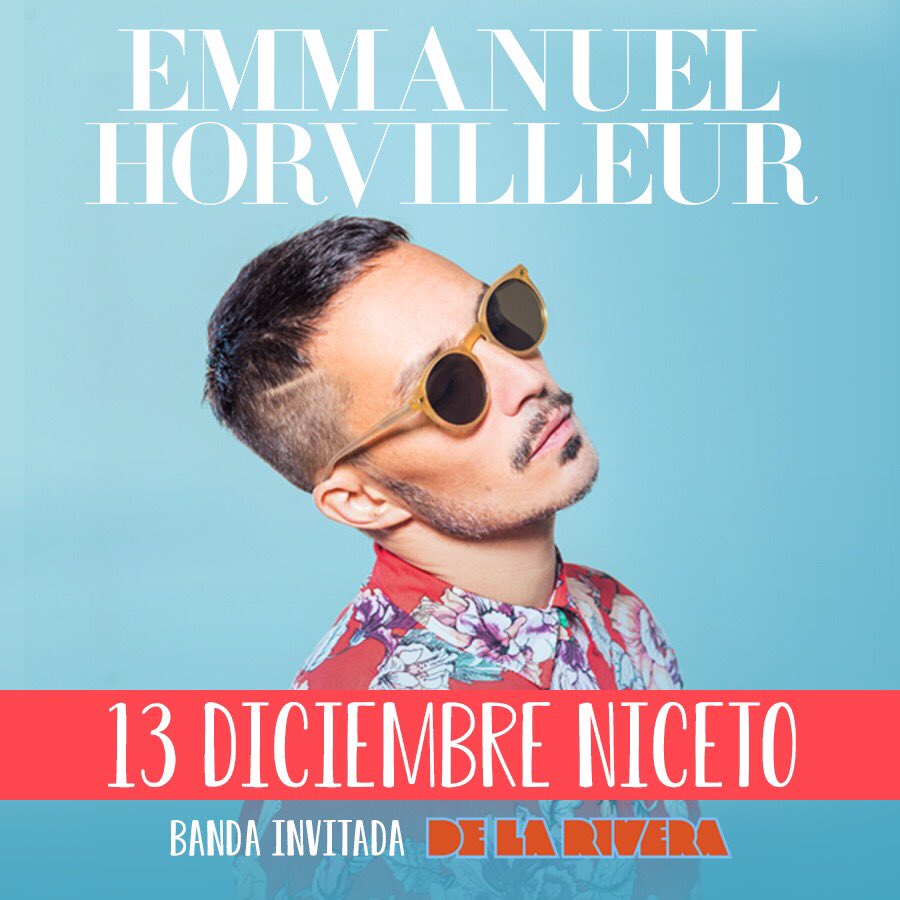 Súper agradecidos por esta nueva oportunidad de tocar en <a href="/NicetoClub/">Niceto Club</a>! 13 de Diciembre abrimos el show de <a href="/emmahorvilleur1/">Emmanuel Horvilleur</a>.
