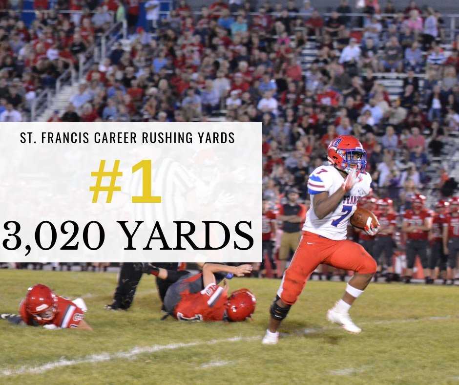 CoachChipka's tweet photo. 🚨🚨🚨BREAKING NEWS🚨🚨🚨
Ladies and Gentleman, your new St. Francis de Sales Career Rushing Leader!
MALACHI WYSE, JR.
#GoKnights
#BuiltOnBancroft
#BrickByBrick https://t.co/xEXrMtrIi6