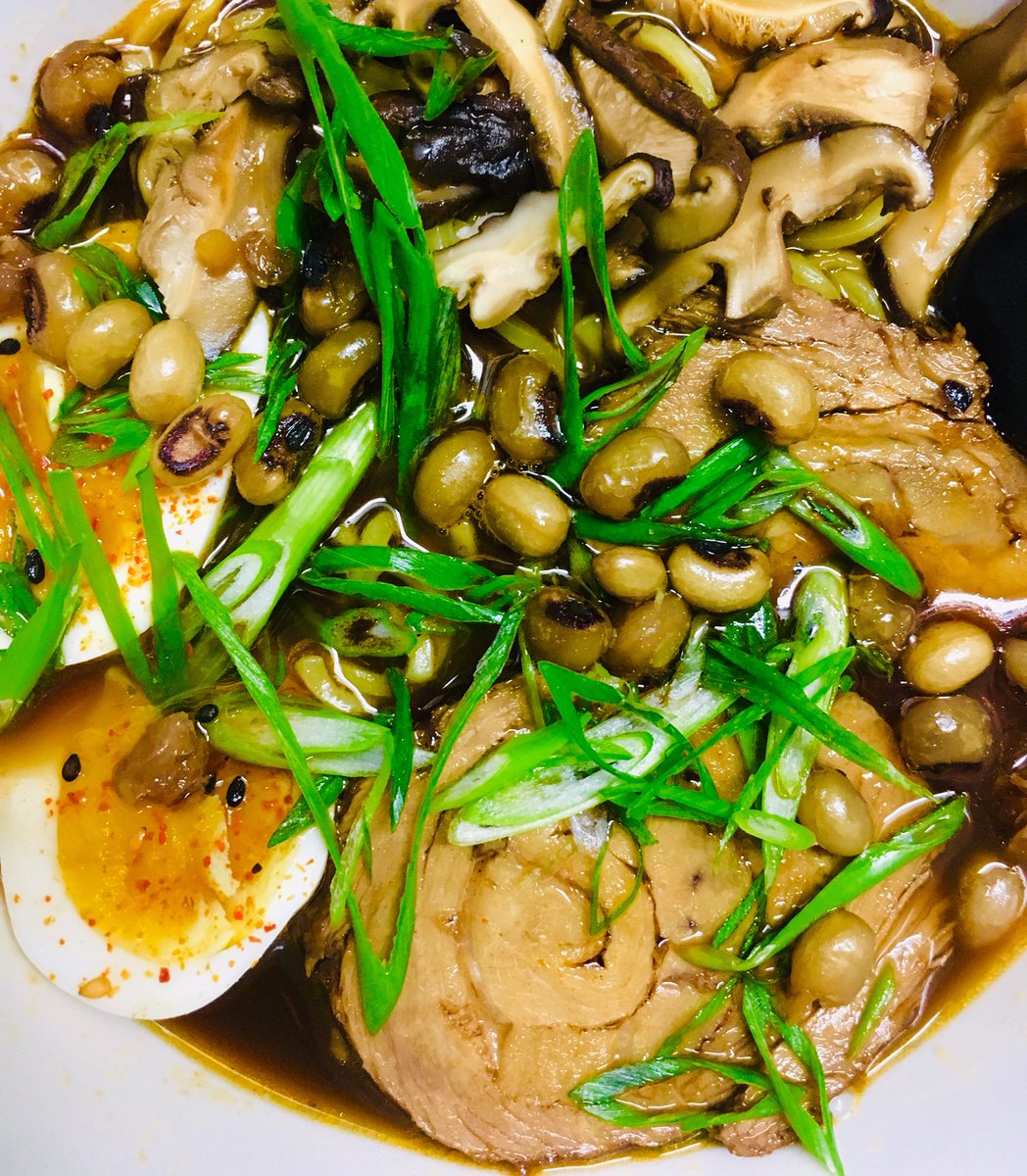 MSSoulShack's tweet photo. For a case of the Monday Blues Mama recommends a healthy regular dose of Soul Shack's PORK RAMEN. Does a body good. VEGETARIAN and GRILLED CHICKEN Options available too! https://t.co/6iSxVM9oL4