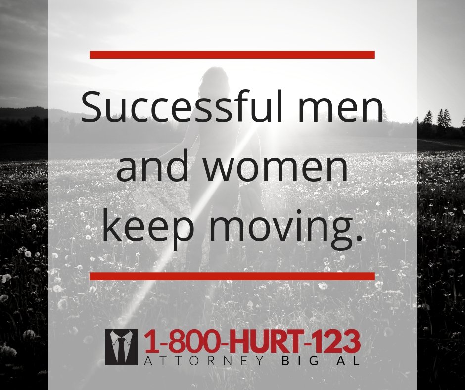 It was Conrad Hilton who first said, "Successful men and women keep moving. They make mistakes, but they don't quit." #MotivationMonday #MondayMotivation #motivation #inspiration #AttorneyBigAl