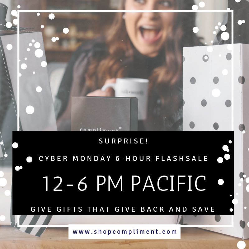 shopcompliment's tweet photo. ✨✨SURPRISE 6-HOUR FLASH SALE STARTS NOW.✨✨ - https://t.co/iIpzK8e8Uo https://t.co/L0tK8ytSlU