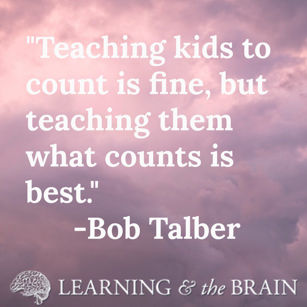 learningandtheb's tweet photo. Words of wisdom from Bob Talber, though it can be hard to remember when we're required to do so much test prep. https://t.co/HwawKee6EH