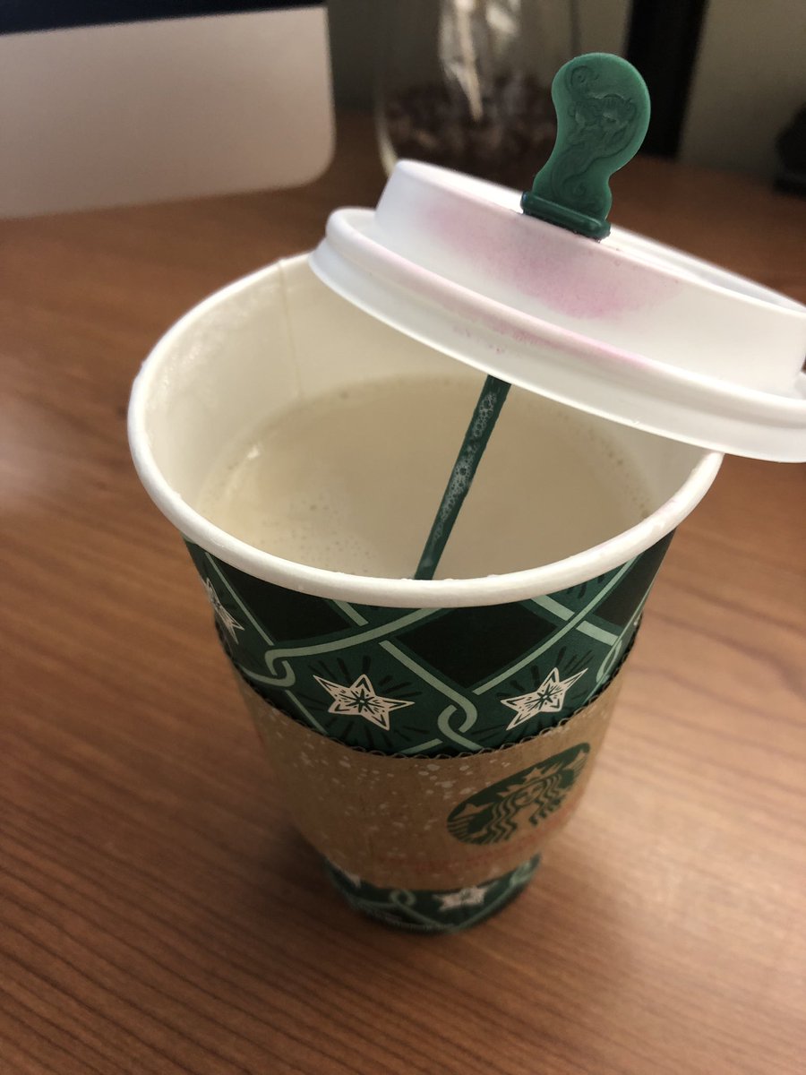 COutlookDesign's tweet image. Ordered a chi latte from @Starbucks and got a cup of foam milk... hoping for a pick me up ... #disappointed