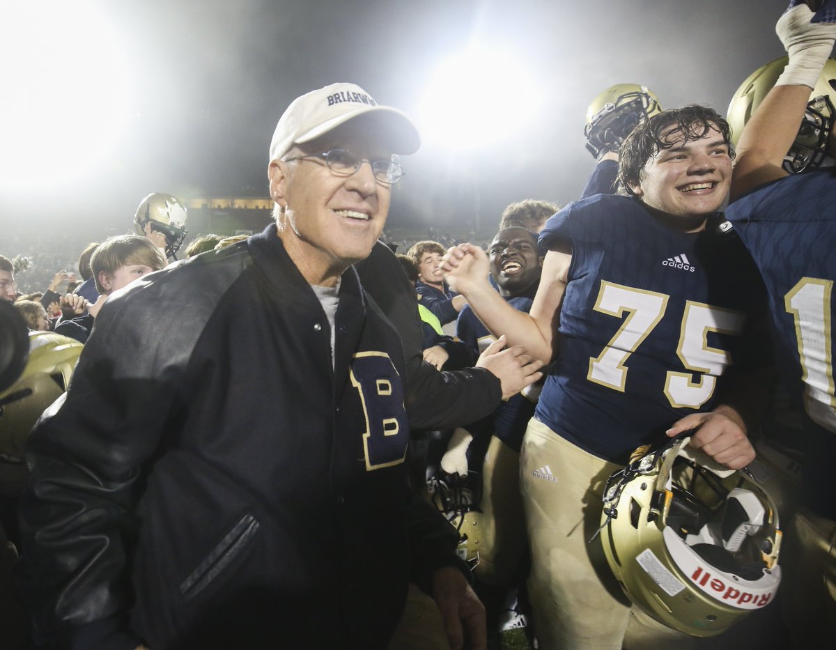 KyleParmley's tweet photo. LEGEND HANGS IT UP: Longtime Briarwood Christian School head football coach Fred Yancey announces his retirement on Monday, after 29 years as head coach.

https://t.co/C1LbOwRqT3

@BCS_Lions https://t.co/cTvsSCPOOq