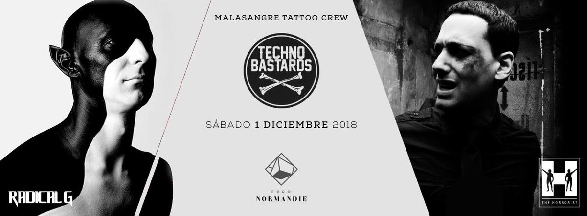 Techno Bastards presenta este sábado 1 de diciembre en su 4to aniversario a The Horrorist / Radical G - CDMX

* Line up *
The Horrorist
Radical G
SFX DJ
D9 Bulldozer

* Warm up *
Dj Intruder
Dj Dimitri Berzerk

Puertas: 10:00pm