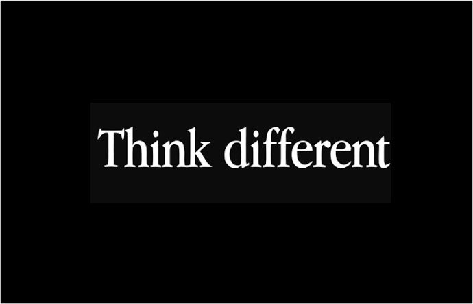 Idfc обои. Think слоган. Слоган apple think different. Надпись different. Vaniah.