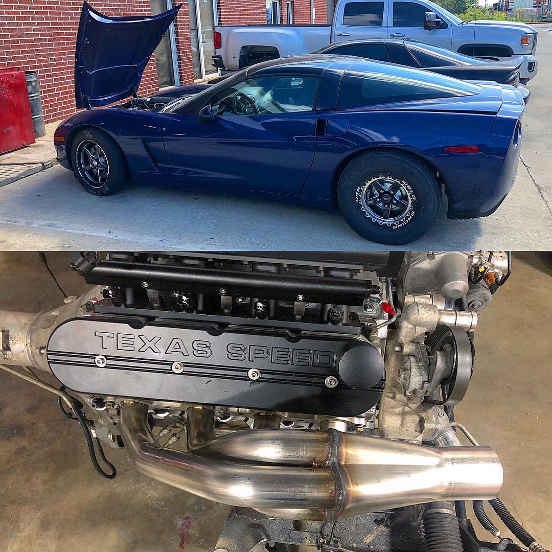 TexasSpeed's tweet photo. Streetspeed717 Project Grandpa coming right along! Can't wait to see it in action! #Corvette #427CI #Resleeve #Power https://t.co/JlXGQ0PkCp