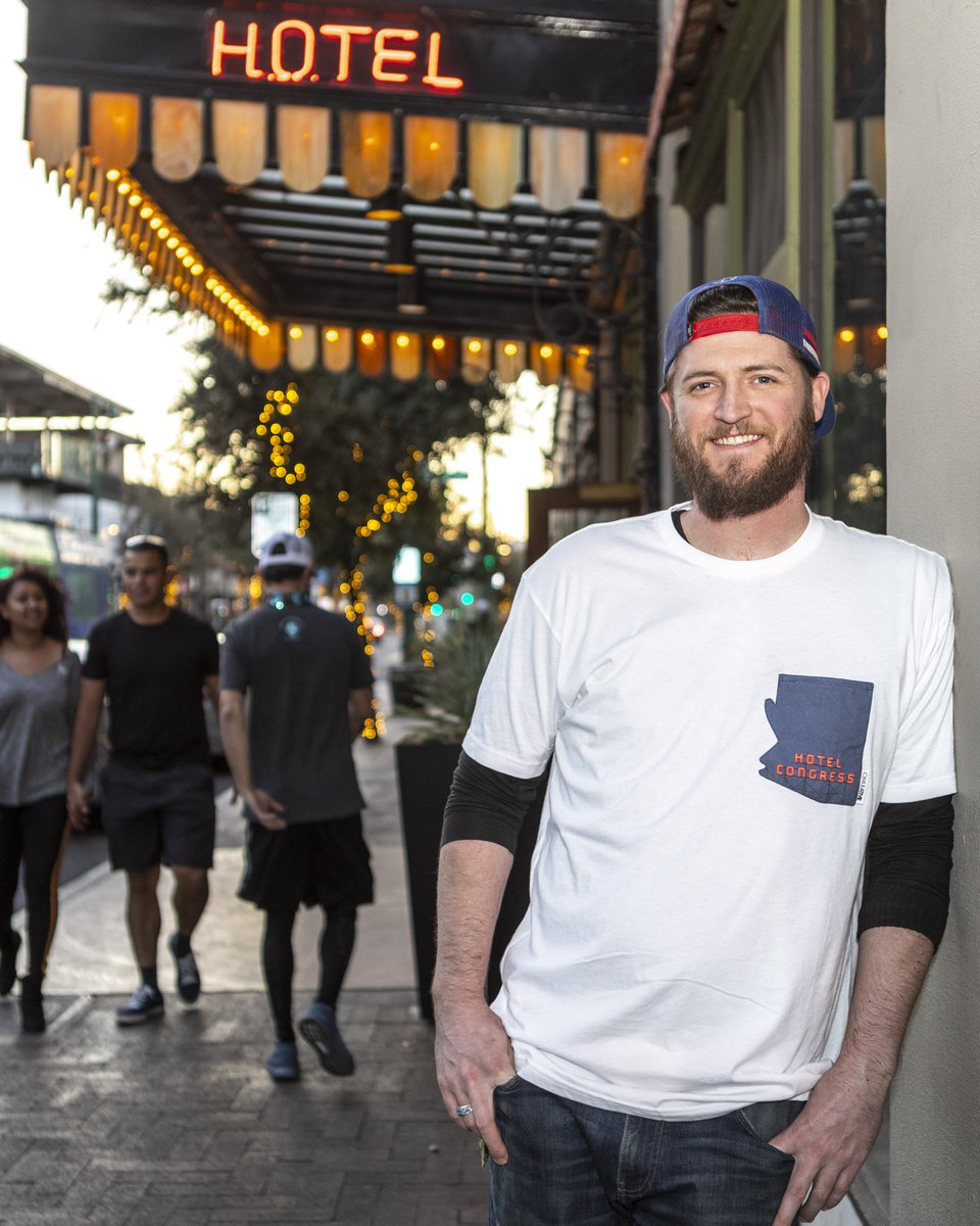 hotelcongress's tweet image. We teamed up with @_qmulative to make these awesome new centennial inspired shirts! Available in black and white. Get yours at the front desk today!