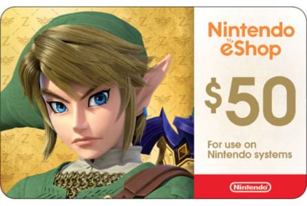 Nintendo eShop $50 Gift Card - (Digital)