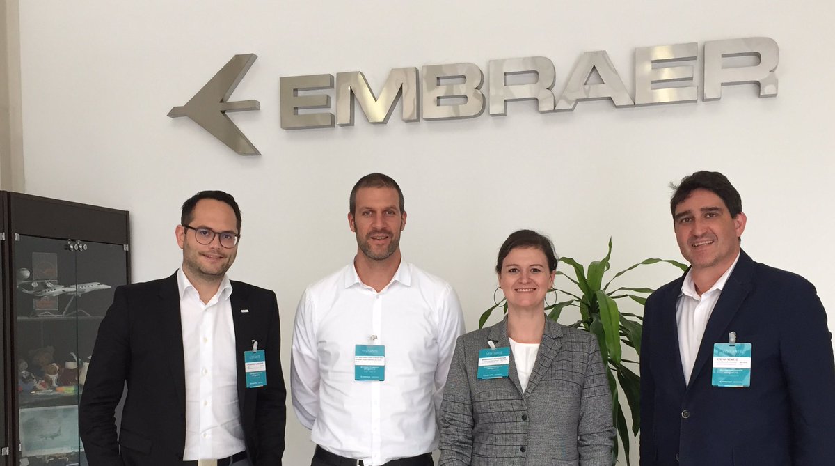 ITech_Brasilien's tweet photo. Visiting and talking #business @Embraer with #hightech #austrian company #bionicsurfaces ✈️ #worldclasspartners #Brasilien https://t.co/a0OOMTHE43