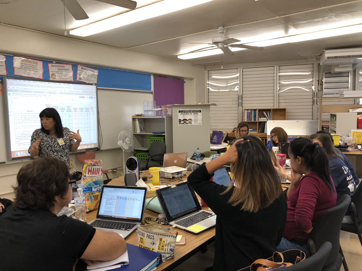 EBESBees's tweet photo. Pre-K &amp; Kinder teachers working to build shared understandings about CCSS. They’re continuing the discussion about priority standards &amp; supporting standards for the year. We are building #clarity. #lifelonglearners #EBWay @HIDOE808 @Stajima1Stajima @ckschoolsupport @HIDOE808_DrK https://t.co/iq8Mhqk6Hl