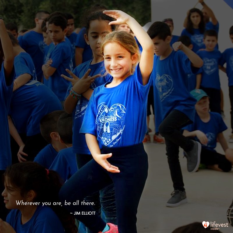 LifeVestInside's tweet photo. #Quote of the Day: 
"Wherever you are, be all there." 
                                 ~Jim Elliott

Photo from SARA WEINER, our #DFK2018 Group Leader in Tel Aviv, Israel https://t.co/PihMFxEXyr